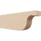 Ekena Millwork 2in. W x 4in. H x 12in. L Del Monte Woodgrain TimberThane Rafter Tail, Primed Tan RFTUR02X04X12DELRCPR - alternate 1